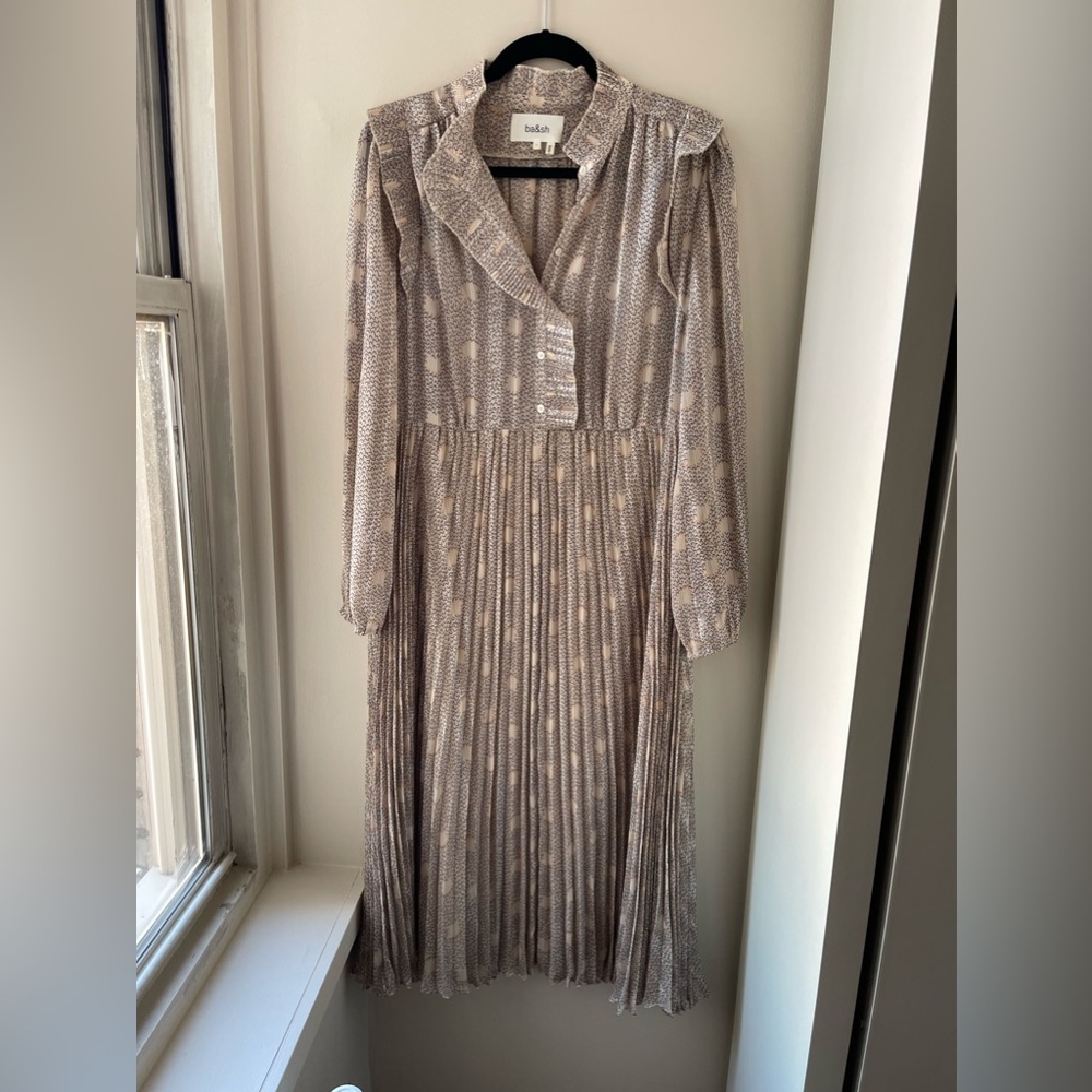 ba&sh accordion style dress